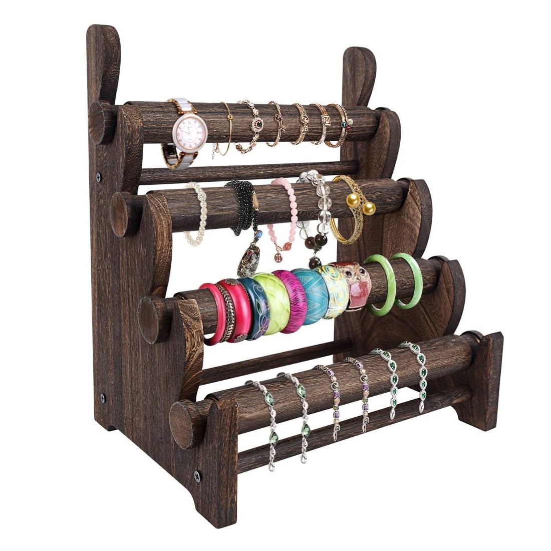 1/2/3 Layer Velvet Bracelet Rack Bangle Necklace Display Stand Holder Chain  Watch T-Bar Stand For Store Shows Prop - AliExpress